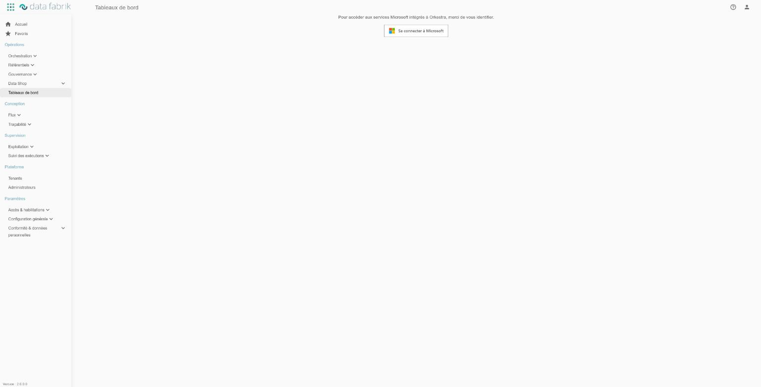 Page de connexion : message invitant à s'identifier et bouton Se connecter à Microsoft