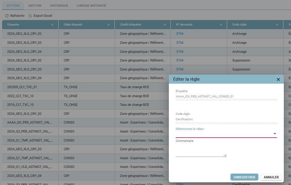 "Edit Rule" window for the Certification rule, with value selection